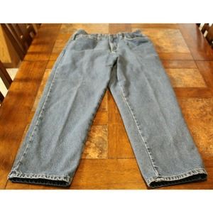 LADIES LL BEAN ORIGINAL FIT/RELAXED LINED DENIM JEANS SIZE 12 PETITE